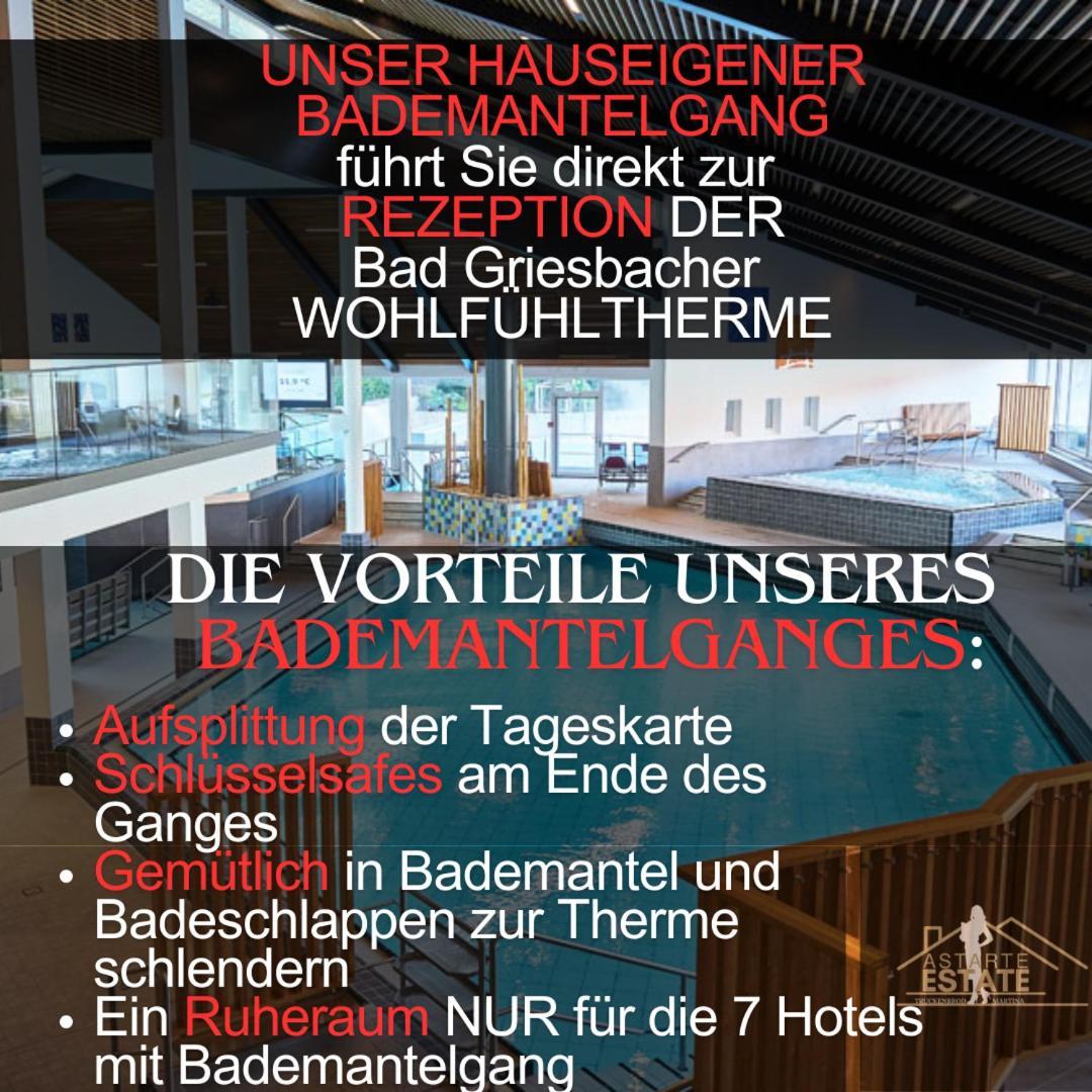 Fewo 20 - Appartement Im Rottalblick - Youngmodern Wohnen Mit Bademantelgang Zur Therme, Tv, Balkon Und Persoenlichem Gaesteempfang Von Astarte Estate Bad Griesbach im Rottal Exterior foto